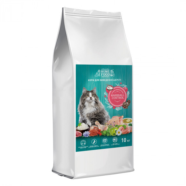 Корм для кошек Home Food Hairball Control для выведения шерсти 10 кг (4828333141000)
Корм для кошек Home Food Hairball Control для выведения шерсти 10 кг (4828333141000)