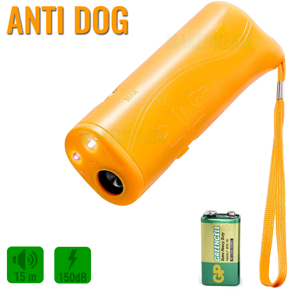 Профессиональный ультразвуковой отпугиватель собак ANTI DOG 100 Original с фонариком и функцией обучение собак Yellow (ANDG100)
Профессиональный ультразвуковой отпугиватель собак ANTI DOG 100 Original с фонариком и функцией обучение собак Yellow (ANDG100)