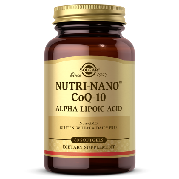 Коэнзим Q10 и альфа липоевая кислота Nutri-Nano CoQ-10 Alpha Lipoic Acid Solgar 60 капсул (SOL147)
Коэнзим Q10 и альфа липоевая кислота Nutri-Nano CoQ-10 Alpha Lipoic Acid Solgar 60 капсул (SOL147)