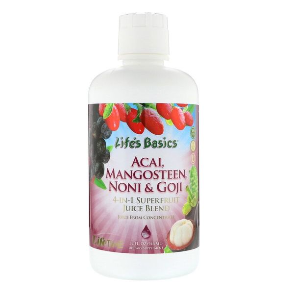 Асаи, Мангостин, Нони & Годжи Organic 4-IN-1 Superfruit Juice Blend Life Time 946 мл (LFH031)
Асаи, Мангостин, Нони & Годжи Organic 4-IN-1 Superfruit Juice Blend Life Time 946 мл (LFH031)