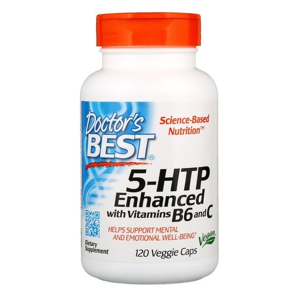 5-НТР 5-гидрокси L-триптофан усиленный витаминами B6 и C Doctor's Best 120 капсул (DB044)
5-НТР 5-гидрокси L-триптофан усиленный витаминами B6 и C Doctor's Best 120 капсул (DB044)
