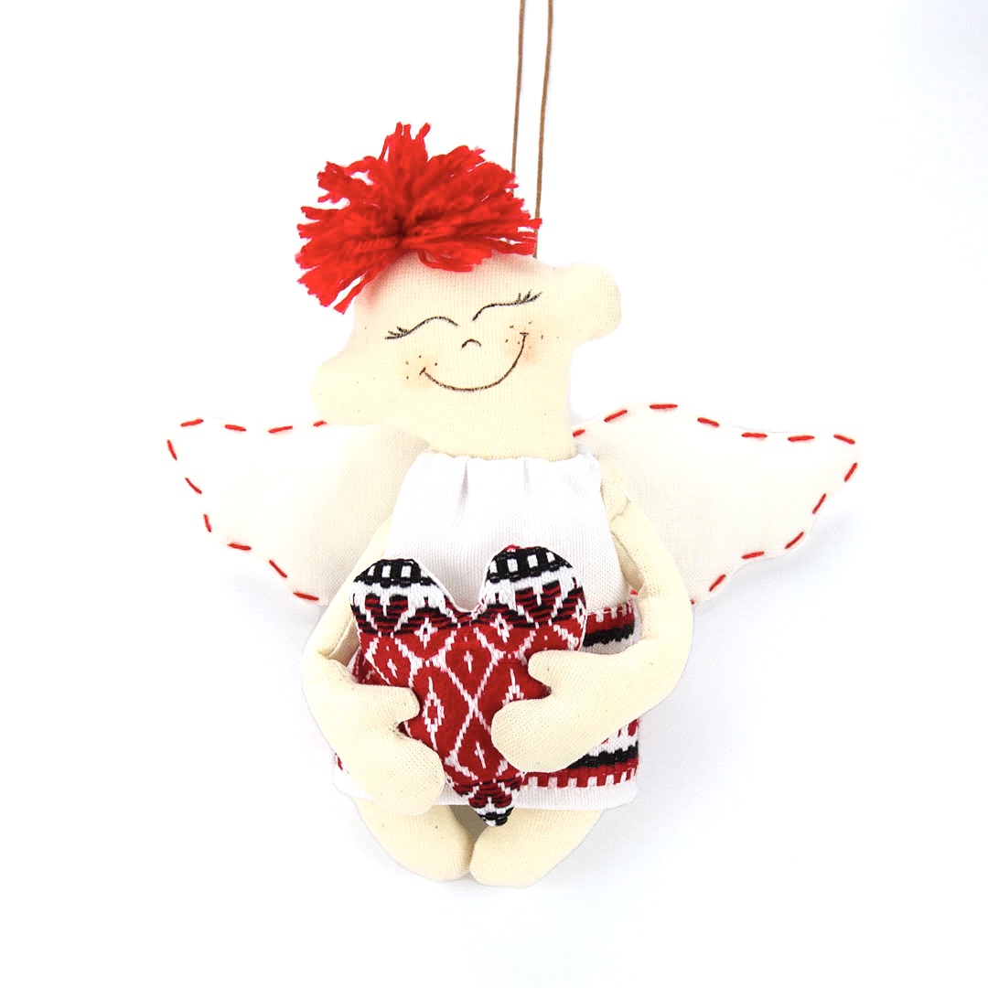 Мягкая игрушка TataMatata Ручной работы Hand Made - Ангелочек в украинском стиле 17 см Бело-красный 2
Мягкая игрушка TataMatata Ручной работы Hand Made - Ангелочек в украинском стиле 17 см Бело-красный 2