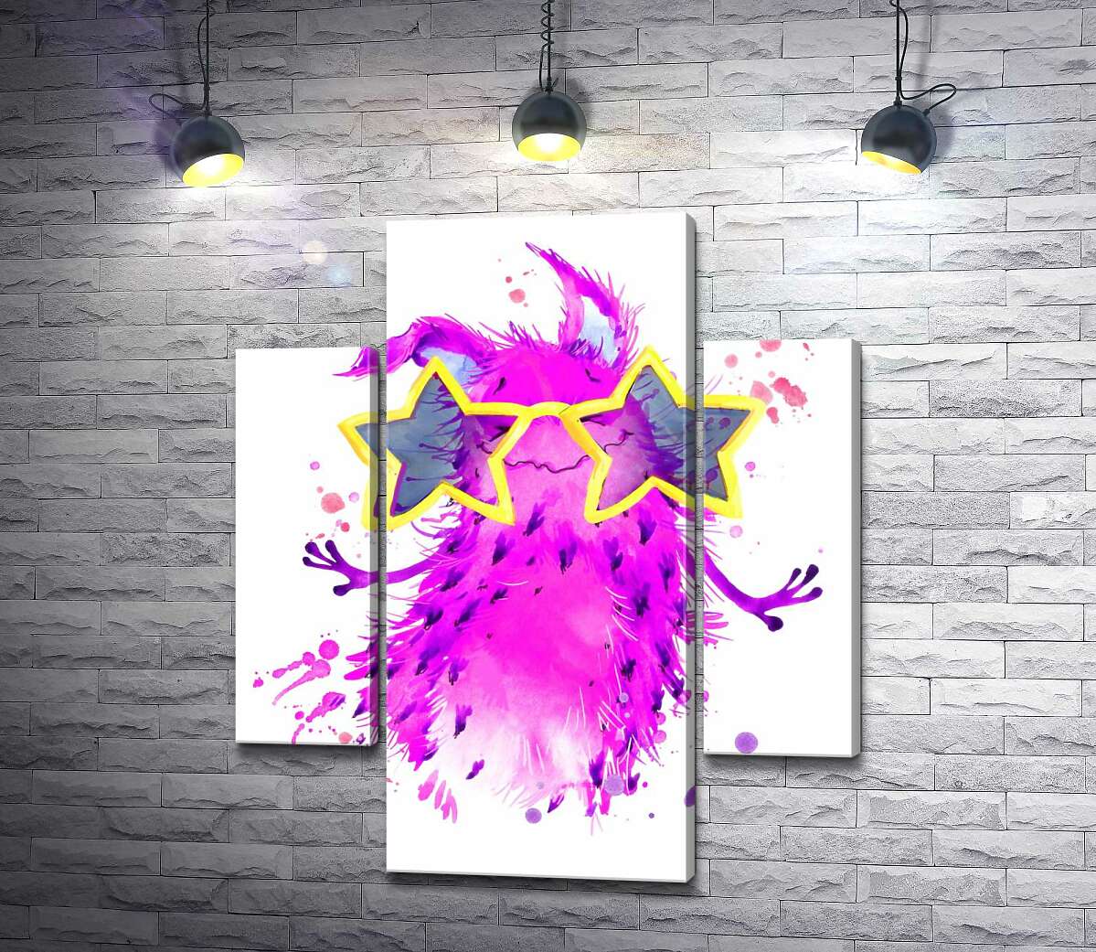 Модульная картина ArtPoster Веселый розовый монстр танцует в очках 80x95 см Модуль №7
Модульная картина ArtPoster Веселый розовый монстр танцует в очках 80x95 см Модуль №7