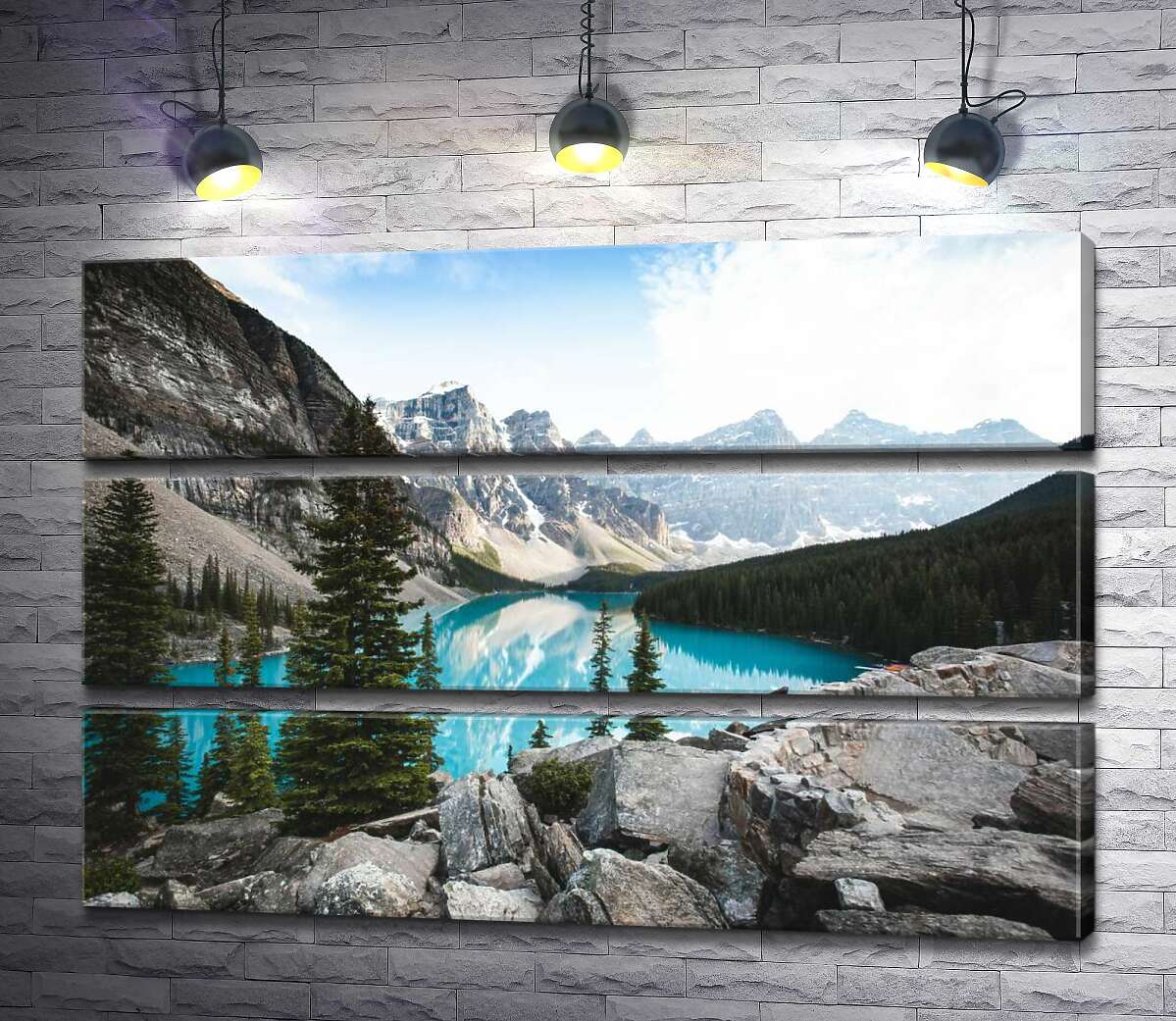 Модульная картина ArtPoster Вид на озеро Морейн (Moraine Lake) со скалистой вершины 100x69 см Модуль №13
Модульная картина ArtPoster Вид на озеро Морейн (Moraine Lake) со скалистой вершины 100x69 см Модуль №13