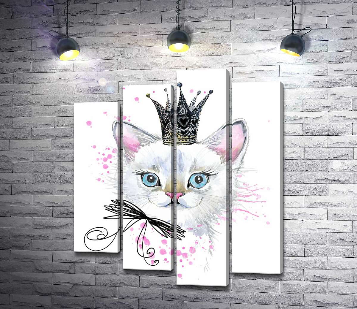 Модульная картина ArtPoster Взгляд голубых глаз белой кошечки-принцессы 132x156 см Модуль №21
Модульная картина ArtPoster Взгляд голубых глаз белой кошечки-принцессы 132x156 см Модуль №21