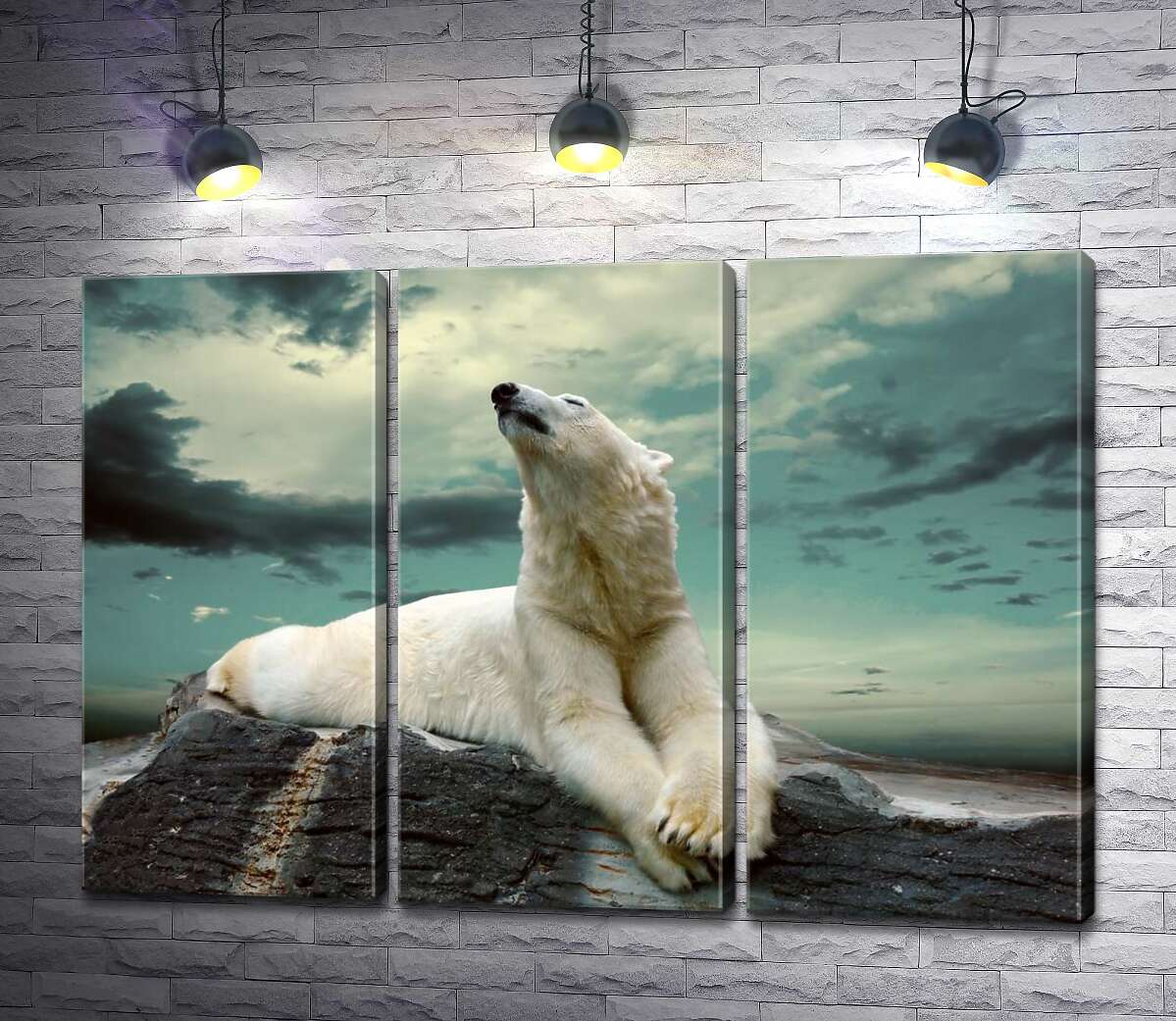 Модульная картина ArtPoster Белый медведь отдыхает на камне 132x93 см Модуль №11
Модульная картина ArtPoster Белый медведь отдыхает на камне 132x93 см Модуль №11
