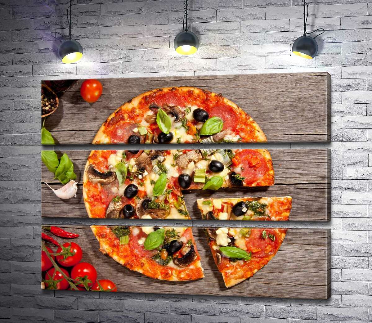 Модульная картина ArtPoster Вкус Италии в каждом кусочке пиццы 130x99 см Модуль №13
Модульная картина ArtPoster Вкус Италии в каждом кусочке пиццы 130x99 см Модуль №13