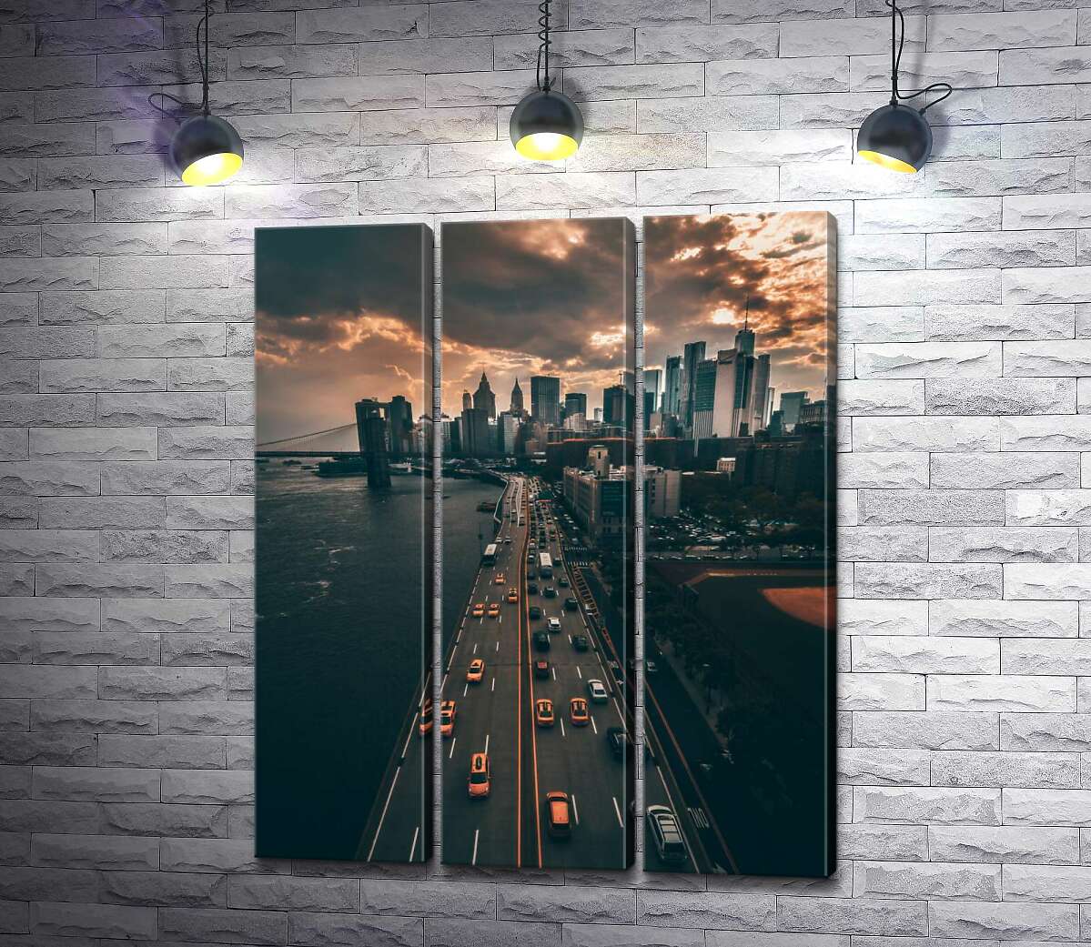 Модульная картина ArtPoster Вид на облачный Сан-Франциско и темные воды у набережной 102x125 см Модуль №11
Модульная картина ArtPoster Вид на облачный Сан-Франциско и темные воды у набережной 102x125 см Модуль №11