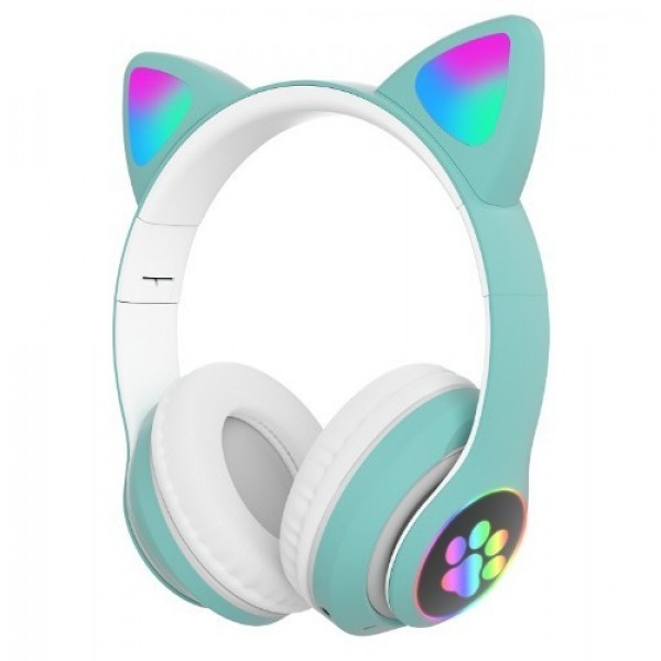 Наушники детские CAT STN-28 Кошачьи ушки Bluetooth с подсветкой Headphones Зеленый (П-502)
Наушники детские CAT STN-28 Кошачьи ушки Bluetooth с подсветкой Headphones Зеленый (П-502)