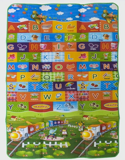 Коврик детский игровой двухсторонний английский алфавит 180*120 см в сумке Play mat (T-36553)
Коврик детский игровой двухсторонний английский алфавит 180*120 см в сумке Play mat (T-36553)