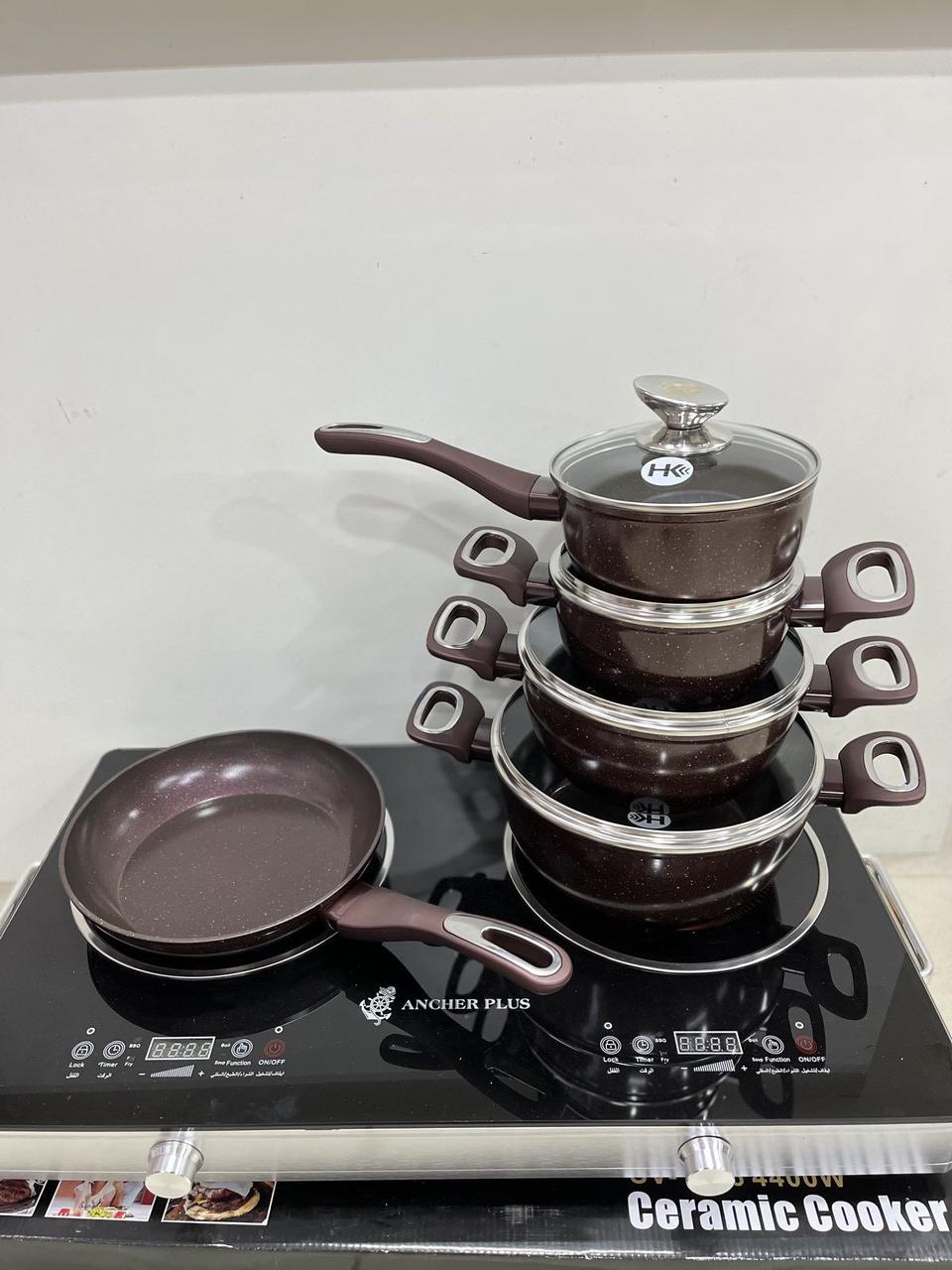 Набор кастрюль со сковородой для кухни гранит круглый ( 9 предметов) НК-313 кофе
Набор кастрюль со сковородой для кухни гранит круглый ( 9 предметов) НК-313 кофе