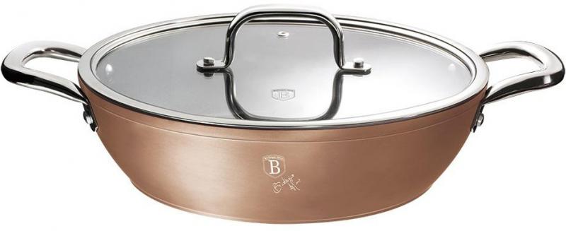 Сотейник Berlinger Haus Bronze Titan Ø28см с титановым покрытием, с крышкой (BH-1740)
Сотейник Berlinger Haus Bronze Titan Ø28см с титановым покрытием, с крышкой (BH-1740)