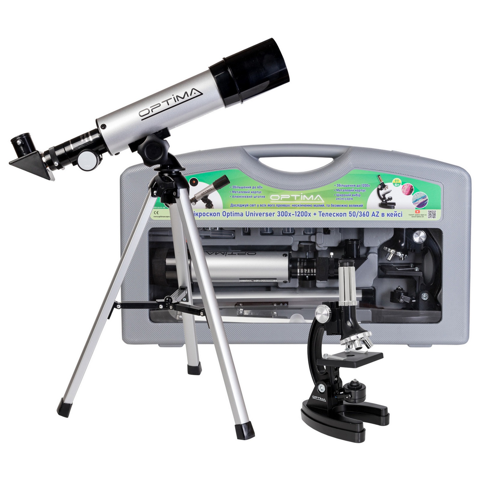 Микроскоп Optima Universer 300x-1200x + Телескоп 50/360 AZ в кейсе (MBTR-Uni-01-103)
Микроскоп Optima Universer 300x-1200x + Телескоп 50/360 AZ в кейсе (MBTR-Uni-01-103)