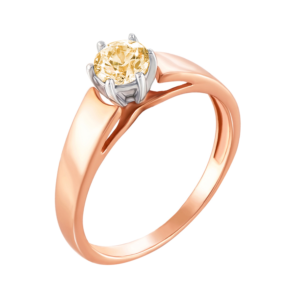 Золотое кольцо в комбинированном цвете с фианитом S Zirconia 000129051 17.5 размера
Золотое кольцо в комбинированном цвете с фианитом S Zirconia 000129051 17.5 размера