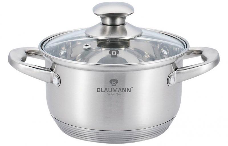 Кастрюля Blaumann Gourmet 3.8л 20х12.5см из нержавеющей стали со стеклянной крышкой Blaumann BL-3319
Кастрюля Blaumann Gourmet 3.8л 20х12.5см из нержавеющей стали со стеклянной крышкой Blaumann BL-3319