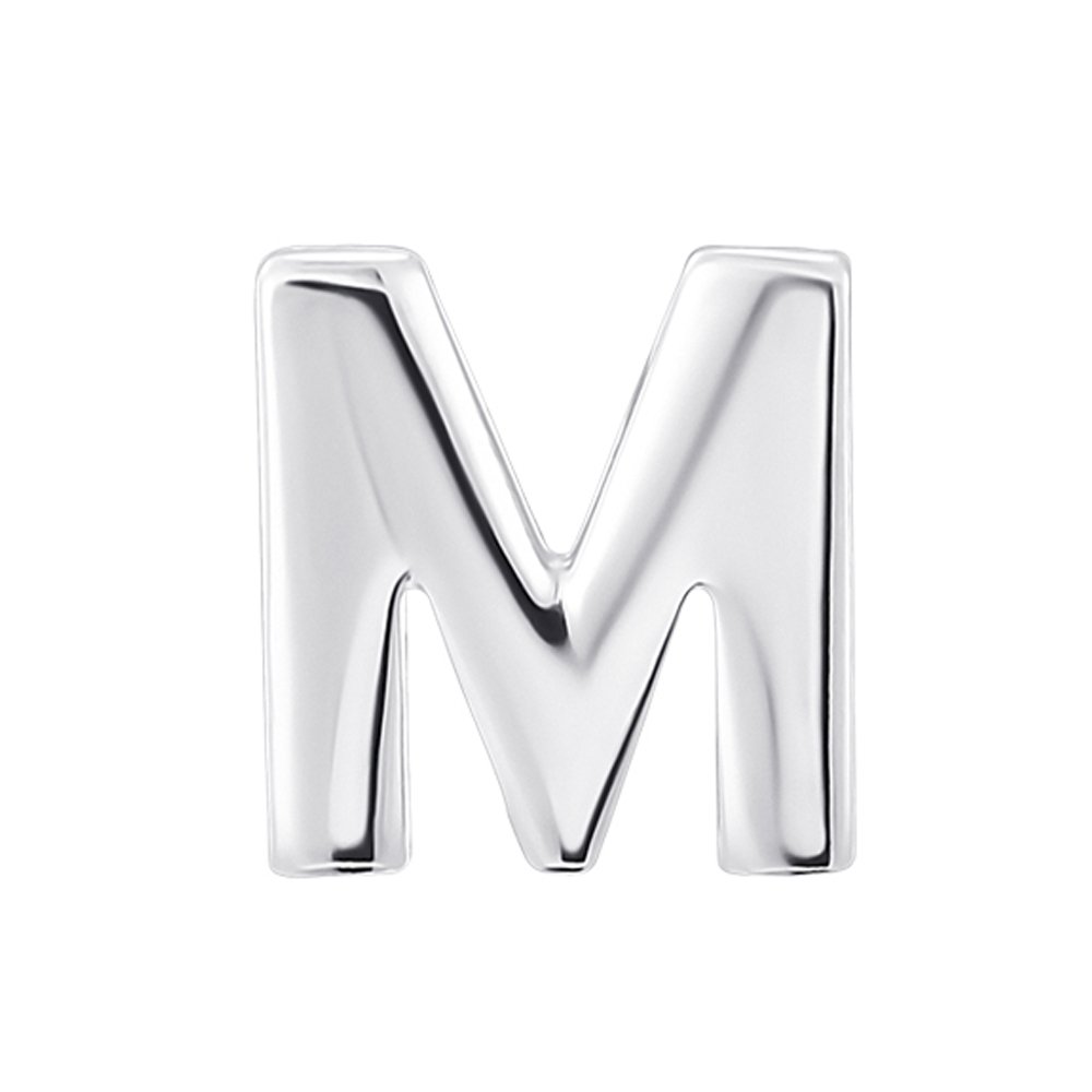 Пусет из серебра Буква М 000151419 
Пусет из серебра Буква М 000151419