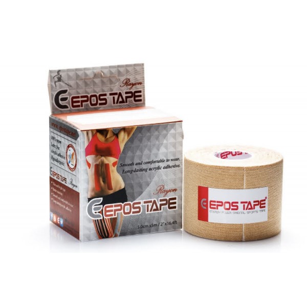 Кинезиологический тейп EPOS RAYON TAPE 5 м, (бежевый) из вискозы, Гипоаллергенный Акриловый (КТ-26)
Кинезиологический тейп EPOS RAYON TAPE 5 м, (бежевый) из вискозы, Гипоаллергенный Акриловый (КТ-26)