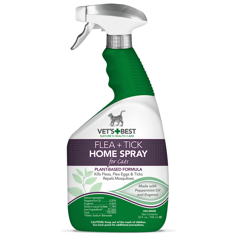 Спрей VET`S BEST Flea&Tick Home Spray for Cats от блох и клещей для кошек и дома 945 мл
Спрей VET`S BEST Flea&Tick Home Spray for Cats от блох и клещей для кошек и дома 945 мл