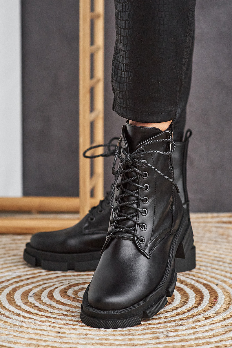 Женские ботинки кожаные зимние черные Marsela размер 39 FV_001736 
Женские ботинки кожаные зимние черные Marsela размер 39 FV_001736