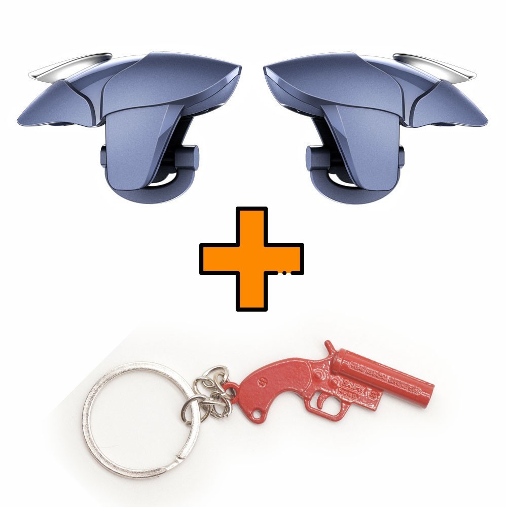 Игровые контроллеры Marpiel Blue Shark (геймпад триггеры курки для смартфона для PUBG) + брелок Flare Gun
Игровые контроллеры Marpiel Blue Shark (геймпад триггеры курки для смартфона для PUBG) + брелок Flare Gun