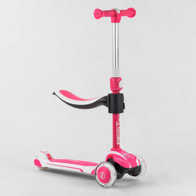 Самокат трехколесный Best Scooter JS-41008/63204 с сидением, алюминиевый руль, 3 колеса PU со светом, Розовый с белым
Самокат трехколесный Best Scooter JS-41008/63204 с сидением, алюминиевый руль, 3 колеса PU со светом, Розовый с белым