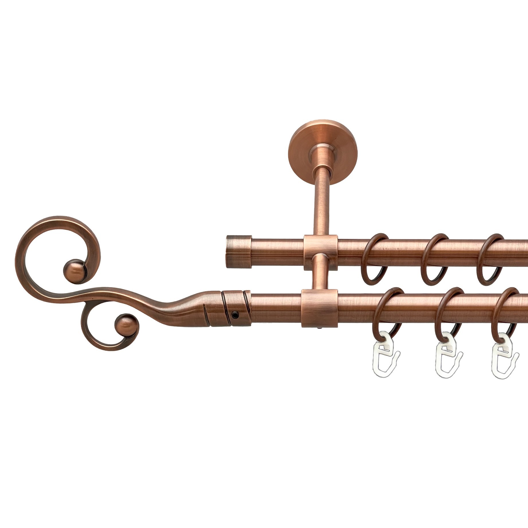 Карниз Orvit Флорес металевий дворядний закритий гладка труба кільце металеве Мідь 16\16 мм 240 см (00-00020010)
Карниз Orvit Флорес металевий дворядний закритий гладка труба кільце металеве Мідь 16\16 мм 240 см (00-00020010)