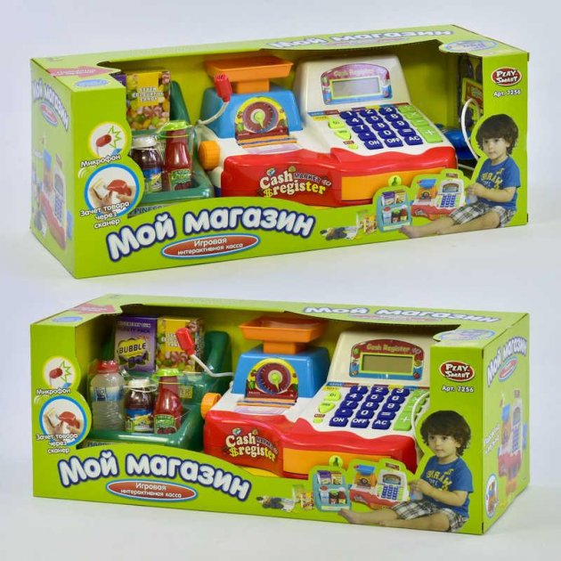 Детский интерактивный игровой кассовый аппарат Мой магазин с весами My shop (T-7256)
Детский интерактивный игровой кассовый аппарат Мой магазин с весами My shop (T-7256)