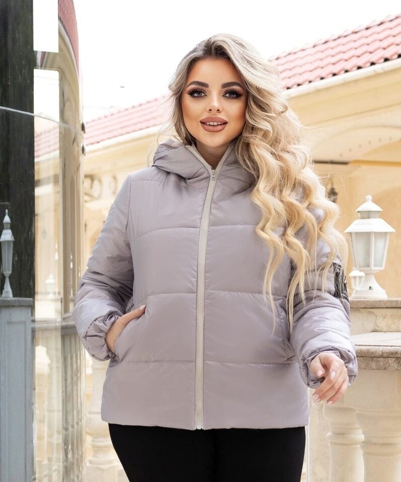 Женская Куртка деми Fashion короткая Батал Серая р. 015444, Женская Куртка деми Fashion короткая Батал Серая р.56-58 015444
Женская Куртка деми Fashion короткая Батал Серая р. 015444, Женская Куртка деми Fashion короткая Батал Серая р.56-58 015444
