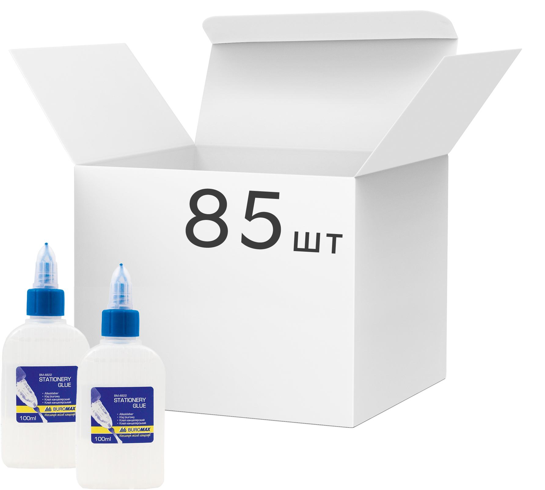 Упаковка клея канцелярского Buromax на полимерной основе 100 мл х 85 шт (BM.4822) (4823078947963)
Упаковка клея канцелярского Buromax на полимерной основе 100 мл х 85 шт (BM.4822) (4823078947963)