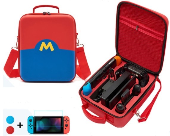 Travel кейс сумка Mario 2 с ручкой для Nintendo Switch / OLED + пленка + накладки
Travel кейс сумка Mario 2 с ручкой для Nintendo Switch / OLED + пленка + накладки