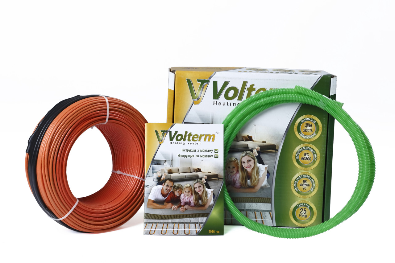 Кабель нагревательный Volterm 4.4-5.5 m2 d4 mm 660W 55м 12W/м для монтажа под плитку HR12
Кабель нагревательный Volterm 4.4-5.5 m2 d4 mm 660W 55м 12W/м для монтажа под плитку HR12
