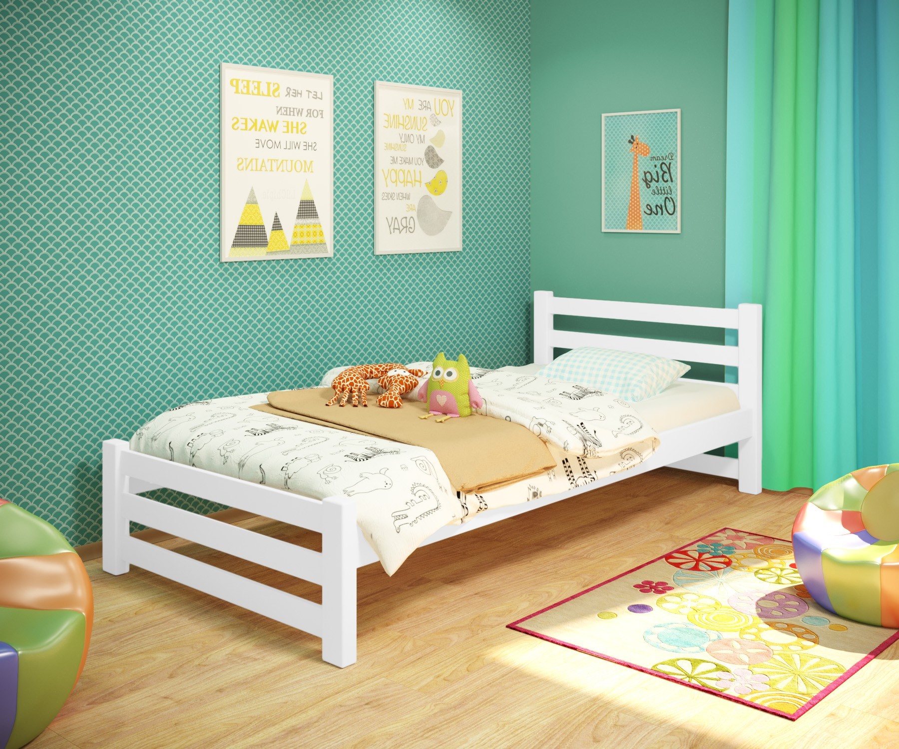 Кровать односпальная RainbowDream Ламия 80х200 см белый массив ольхи, без ящиков
Кровать односпальная RainbowDream Ламия 80х200 см белый массив ольхи, без ящиков