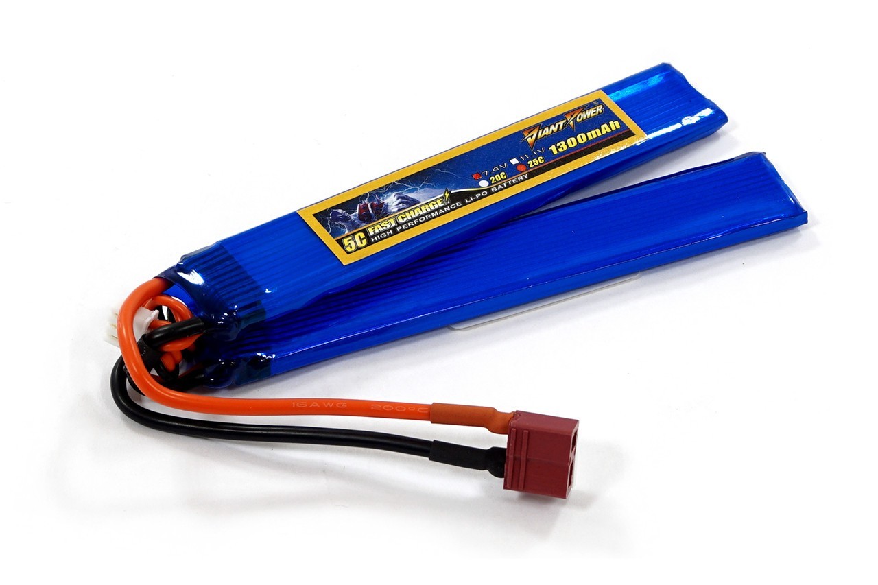 Аккумулятор для страйкбола Giant Power Dinogy Li-Pol 1300 мАч 7.4 В 130x21x6,5 мм T-Plug 25C
Аккумулятор для страйкбола Giant Power Dinogy Li-Pol 1300 мАч 7.4 В 130x21x6,5 мм T-Plug 25C