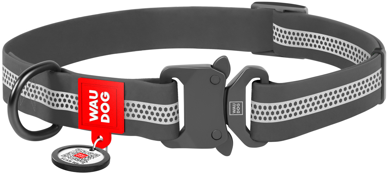 Ошейник для собак водостойкий Collar WAUDOG Waterproof с QR-паспортом, светоотражающий, металлическая пряжка-фастекс, L, Ш 25 мм, Дл 31-49 см Серый
Ошейник для собак водостойкий Collar WAUDOG Waterproof с QR-паспортом, светоотражающий, металлическая пряжка-фастекс, L, Ш 25 мм, Дл 31-49 см Серый