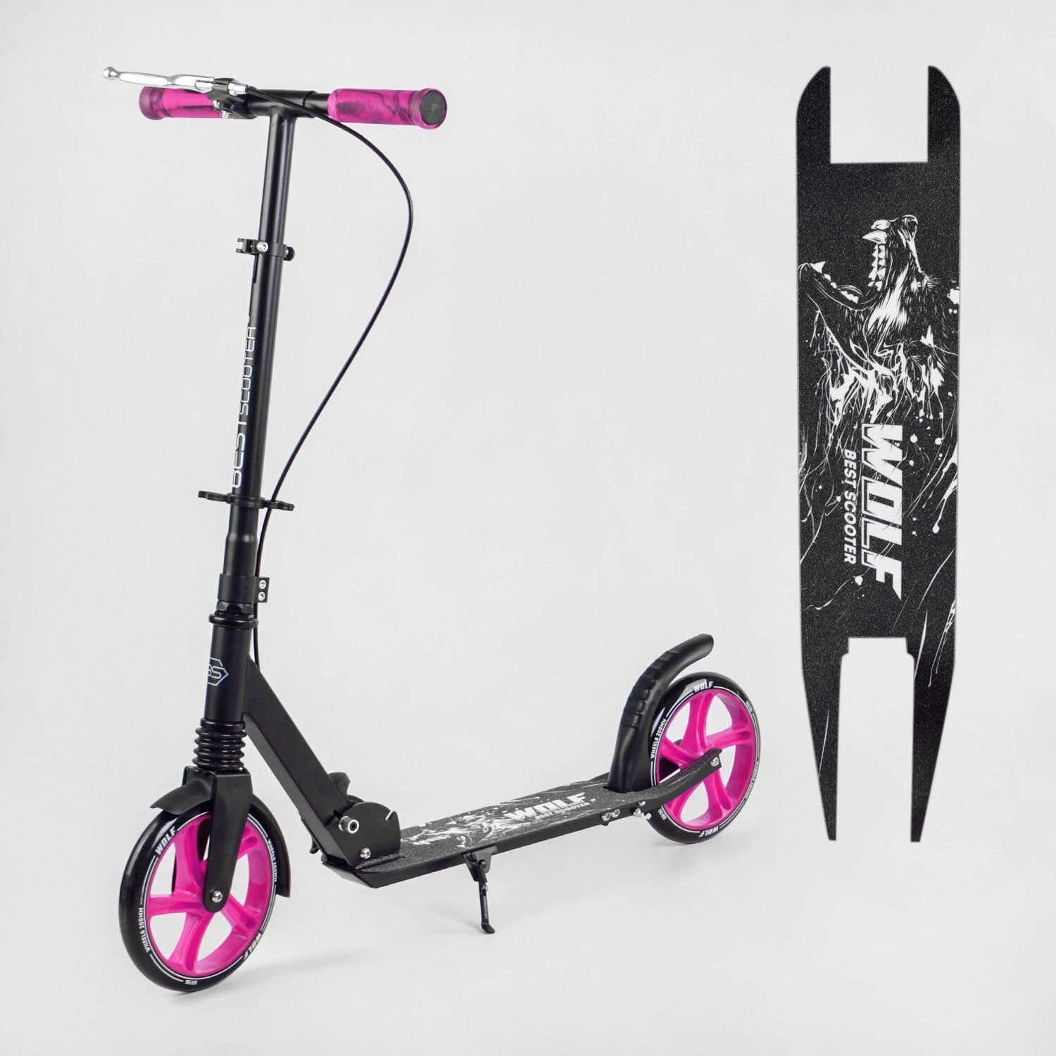 Детский Самокат двухколесный W-73867 "Best Scooter" WOLF колеса PU 200 мм, 1 аммортизатор, ручной тормоз, в коробке
Детский Самокат двухколесный W-73867 "Best Scooter" WOLF колеса PU 200 мм, 1 аммортизатор, ручной тормоз, в коробке