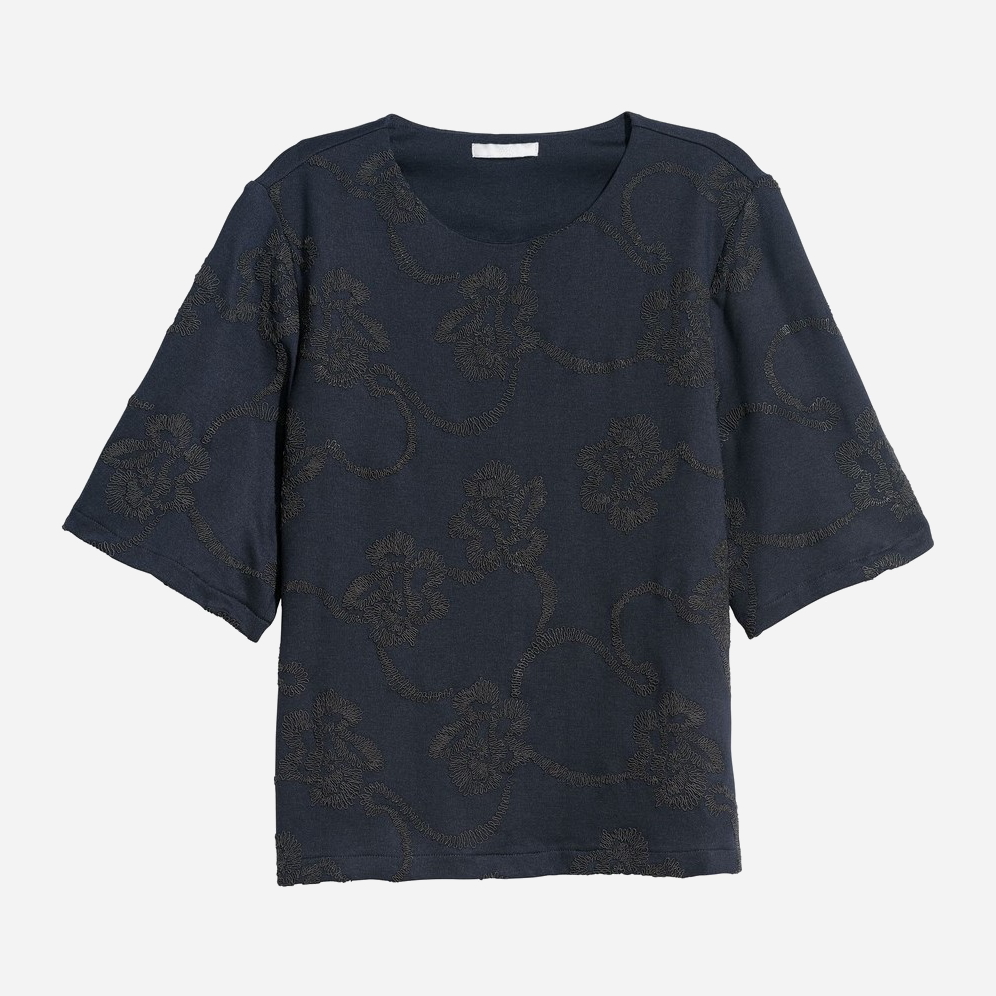 Футболка H& 0523649_выш.узор Темно-синяя, Футболка H&M 0523649_выш.узор M Темно-синяя
Футболка H& 0523649_выш.узор Темно-синяя, Футболка H&M 0523649_выш.узор M Темно-синяя