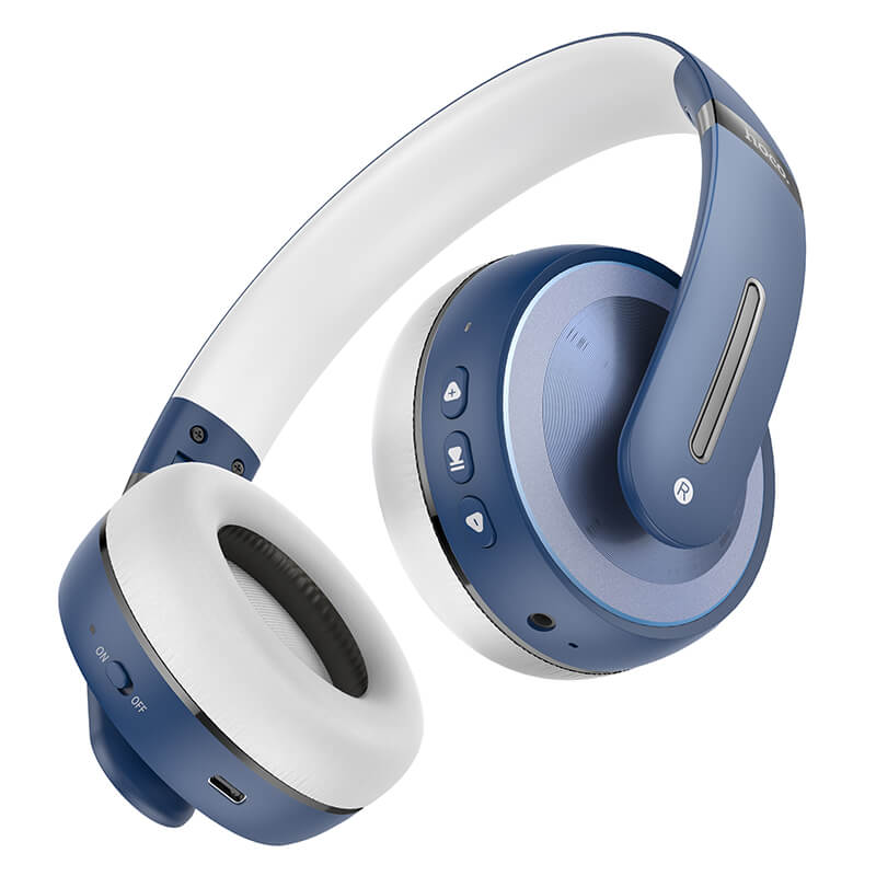 Беспроводные наушники Bluetooth накладные полноразмерные с микрофоном Hoco W34 |BT5.0 AUX Type-C 12H| Синий
Беспроводные наушники Bluetooth накладные полноразмерные с микрофоном Hoco W34 |BT5.0 AUX Type-C 12H| Синий