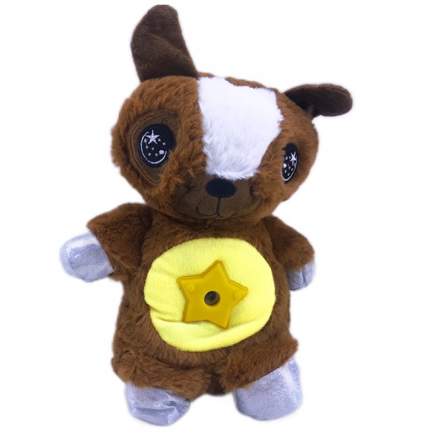 Мягкая плюшевая игрушка ночник-проектор Star Belly Dream Lites Puppy LED подсветки Щенок 40х24см Коричневый
Мягкая плюшевая игрушка ночник-проектор Star Belly Dream Lites Puppy LED подсветки Щенок 40х24см Коричневый