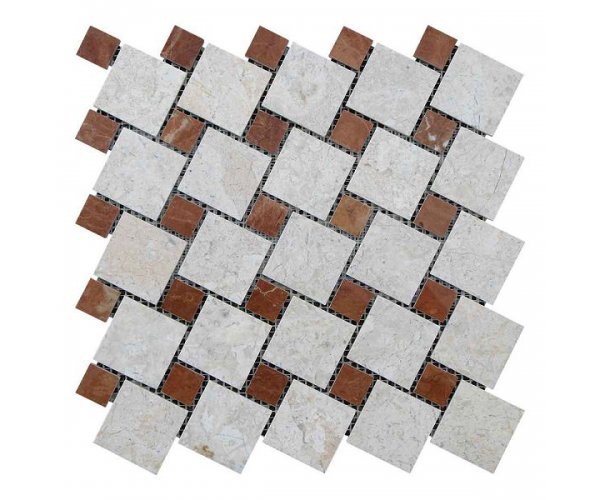 Мозаичная плитка мрамор Victoria Beige/мрамор Rojo Alicante (47х47 мм/23х23x6 мм) Полированная
Мозаичная плитка мрамор Victoria Beige/мрамор Rojo Alicante (47х47 мм/23х23x6 мм) Полированная