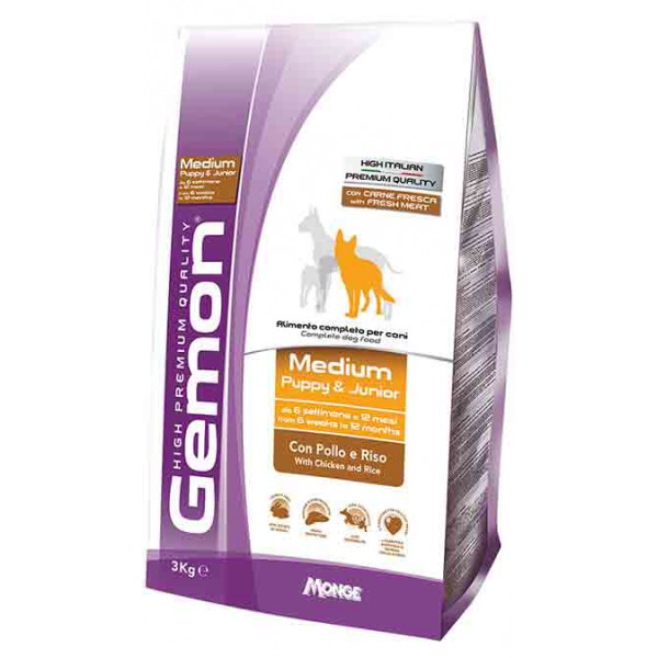 Корм для щенков средних пород Gemon DOG Medium Puppy and Junior с курицей 15 кг
Корм для щенков средних пород Gemon DOG Medium Puppy and Junior с курицей 15 кг