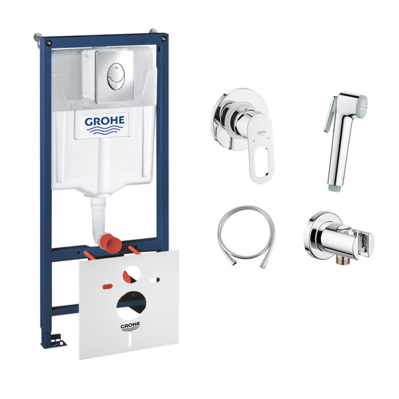 Комплект Grohe инсталляция Rapid SL 38721001 + набор для гигиенического душа со смесителем BauLoop 111042
Комплект Grohe инсталляция Rapid SL 38721001 + набор для гигиенического душа со смесителем BauLoop 111042