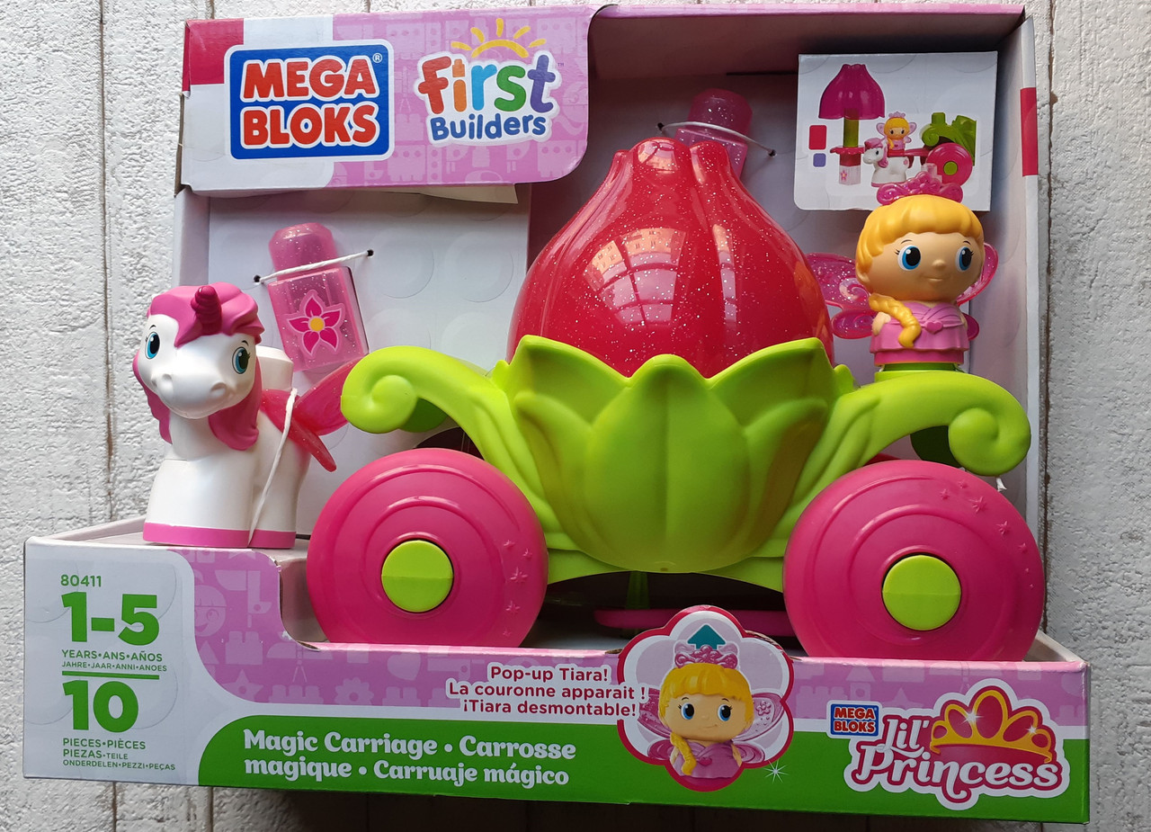 Конструктор Mega Bloks Lil&Princess Маленькая принцесса набор Волшебная карета 80411
Конструктор Mega Bloks Lil&Princess Маленькая принцесса набор Волшебная карета 80411