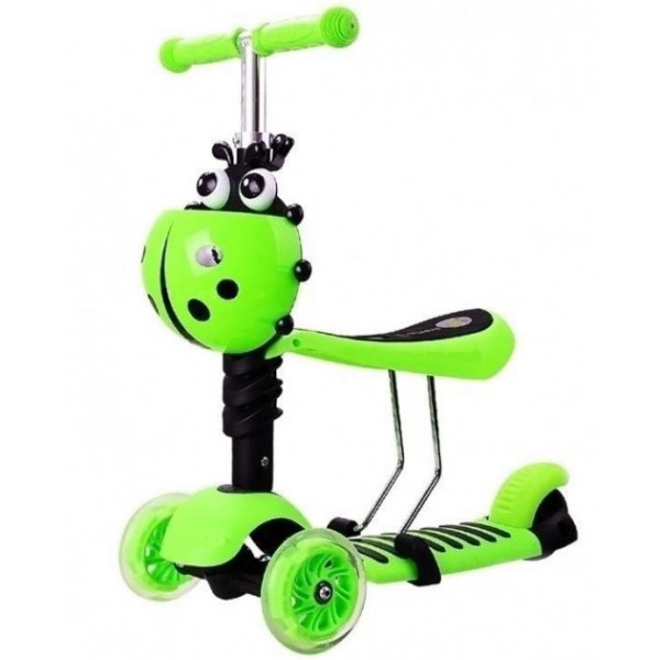 Детский трехколесный самокат беговел Itrike Scooter Pro Mini 3 в 1 светящиеся колеса+ корзинка с божьей коровкой Салатовый (3435-2)
Детский трехколесный самокат беговел Itrike Scooter Pro Mini 3 в 1 светящиеся колеса+ корзинка с божьей коровкой Салатовый (3435-2)