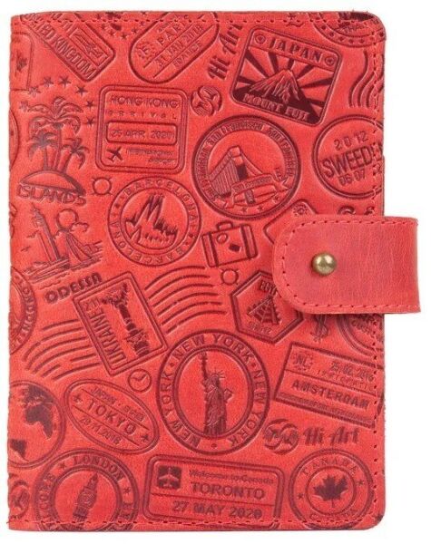 Обложка для паспорта из кожи Hi Art «Let's Go Travel» PB-02/1 Shabby Red Berry Красный
Обложка для паспорта из кожи Hi Art «Let's Go Travel» PB-02/1 Shabby Red Berry Красный