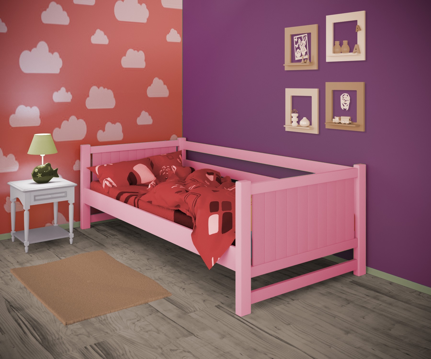 Кровать односпальная тахта RainbowDream Лимонти 90х190 см розовый массив ольхи, без ящиков
Кровать односпальная тахта RainbowDream Лимонти 90х190 см розовый массив ольхи, без ящиков