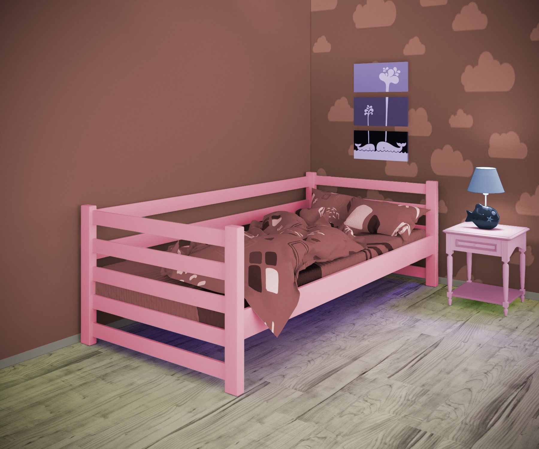 Кровать односпальная тахта RainbowDream Ламия 80х200 см розовый массив ольхи, без ящиков
Кровать односпальная тахта RainbowDream Ламия 80х200 см розовый массив ольхи, без ящиков