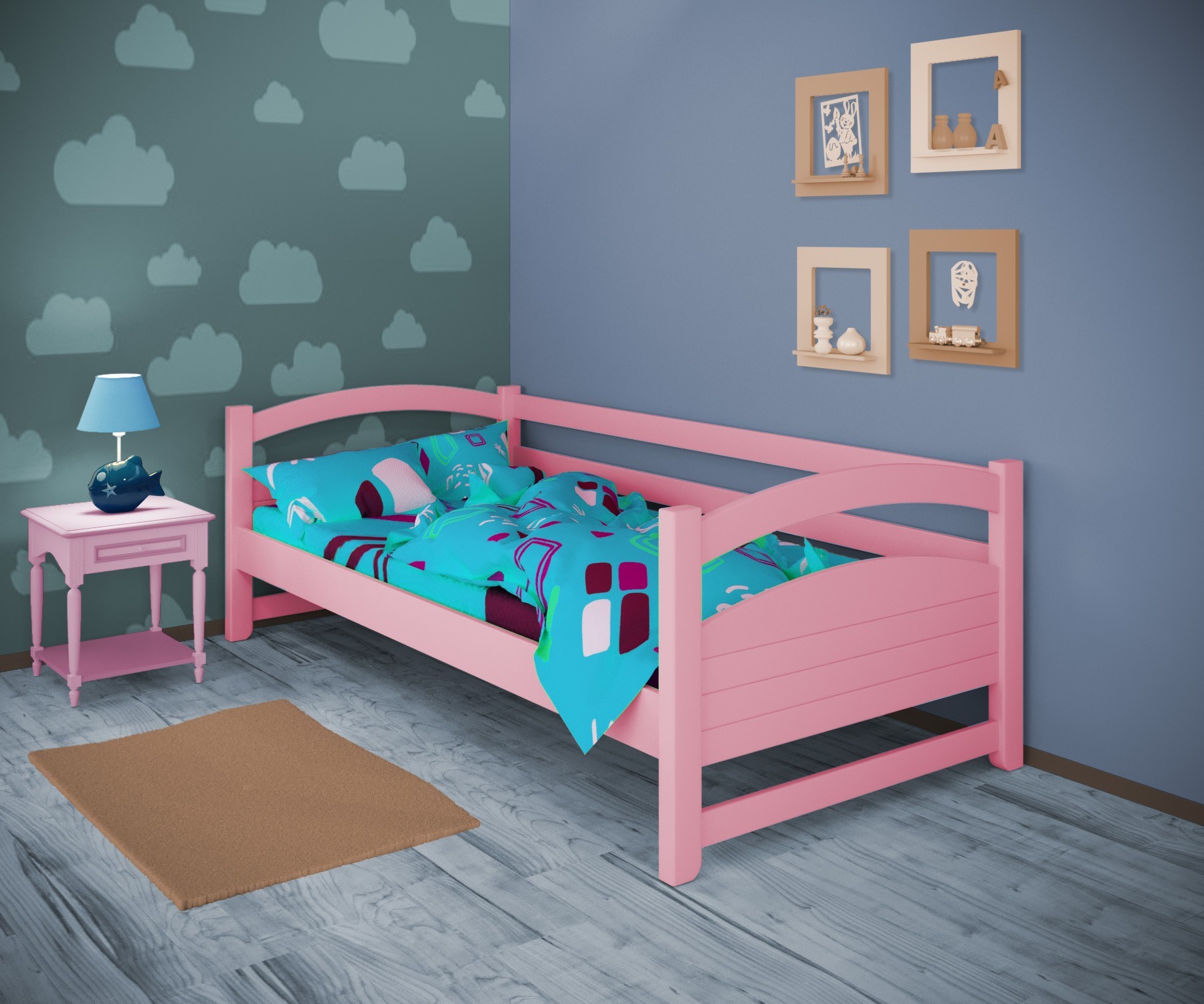 Кровать односпальная тахта RainbowDream Милана 80х200 см розовый массив ольхи, без ящиков
Кровать односпальная тахта RainbowDream Милана 80х200 см розовый массив ольхи, без ящиков