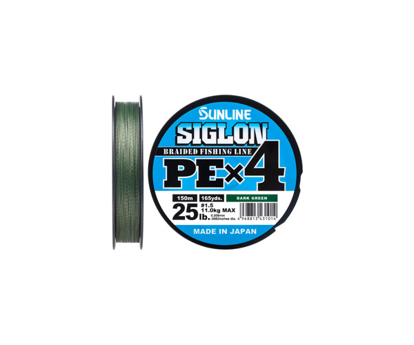 Шнур Sunline Siglon PE х4 150m (темн-зел.) #1.5/0.209mm 25lb/11.0kg (арт.123416580921)
Шнур Sunline Siglon PE х4 150m (темн-зел.) #1.5/0.209mm 25lb/11.0kg (арт.123416580921)