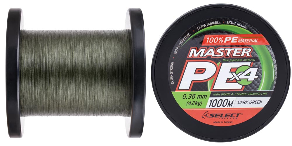Шнур Select Master PE 1000m 0.36мм 42кг темн.-зел. (арт.123418701595) 
Шнур Select Master PE 1000m 0.36мм 42кг темн.-зел. (арт.123418701595)