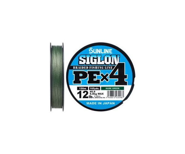Шнур Sunline Siglon PE х4 150m (темн-зел.) #0.8/0.153mm 12lb/6.0kg (арт.123416580918)
Шнур Sunline Siglon PE х4 150m (темн-зел.) #0.8/0.153mm 12lb/6.0kg (арт.123416580918)